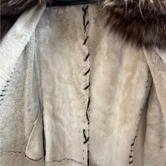 Vintage 1990s Roberto Cavalli Full-Length Shearling & Fur Coat - Picture 10 of 16